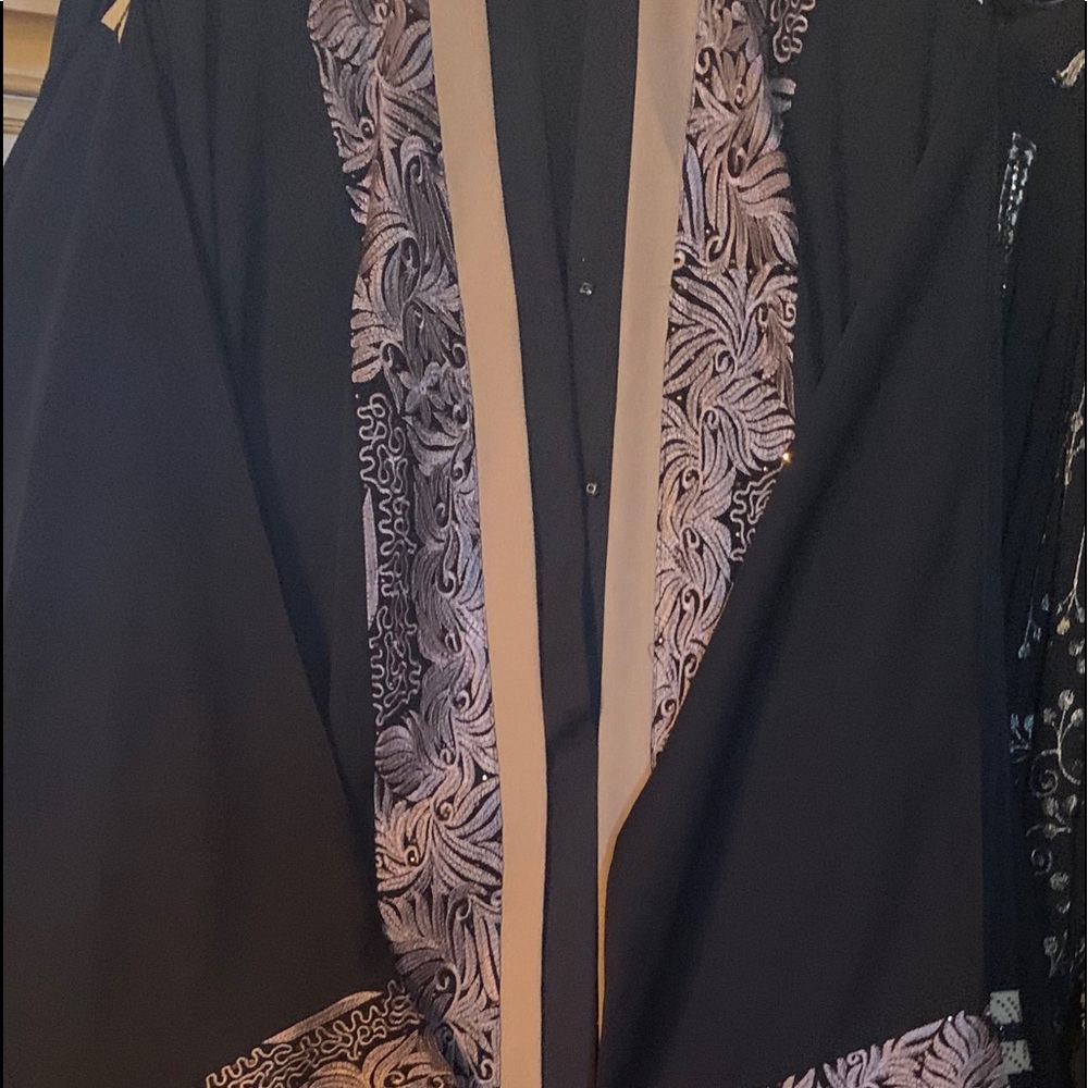 Brown and black preachers  gown